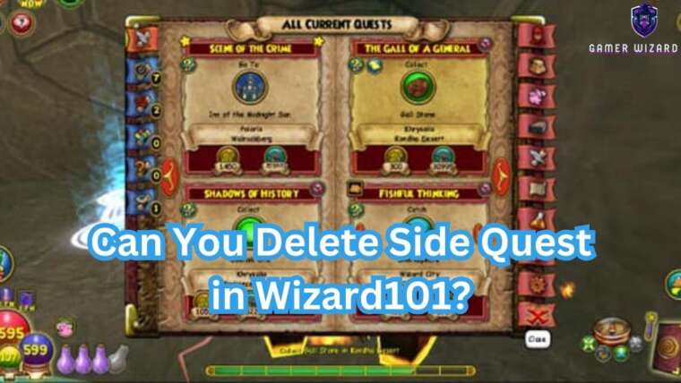 Can You Delete Side Quest in Wizard101?